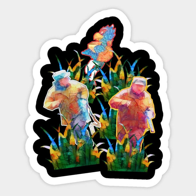 Pheasant Hunting Sticker by OldManLucy